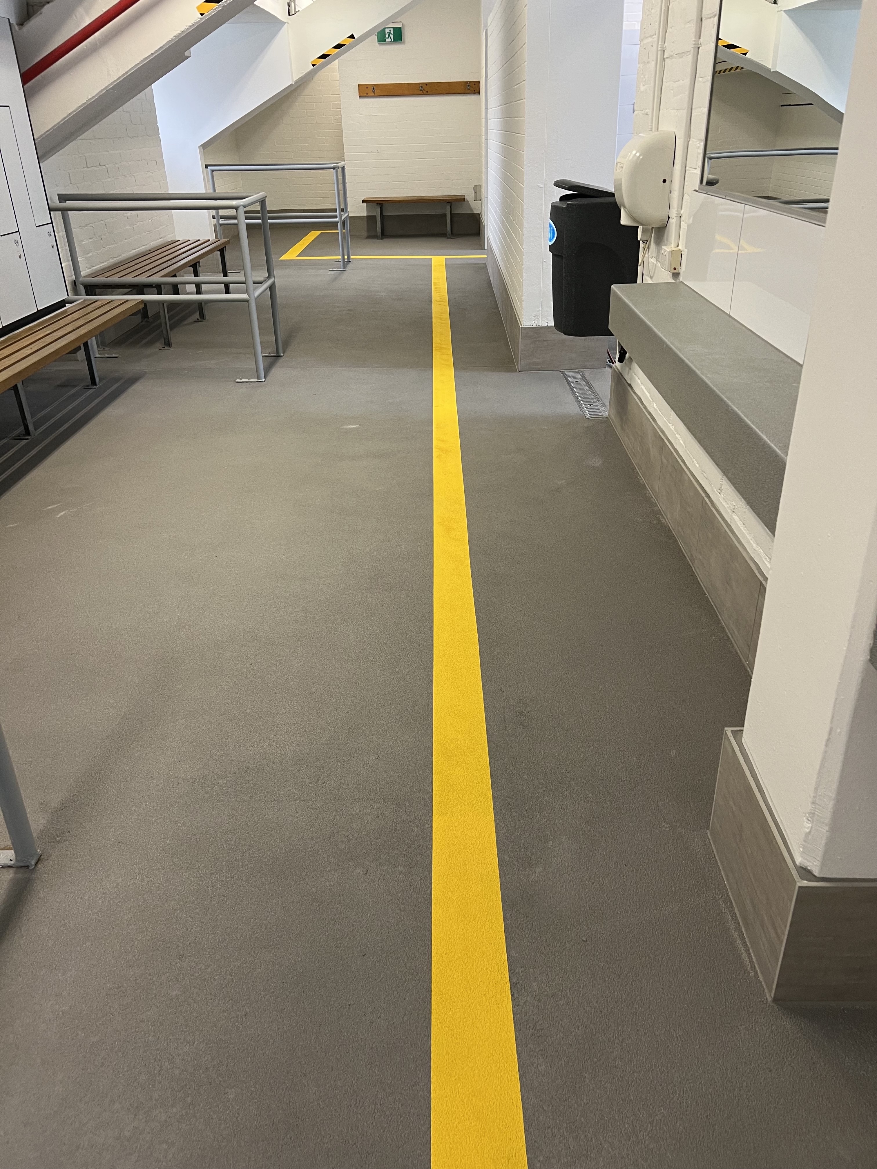 Prahran Aquatic Centre coated in epoxy and sand mix with polyaspartic sealer.