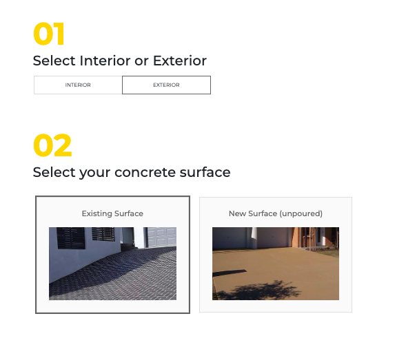 Our Product Selector takes you through a step by step process.