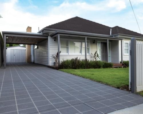 Large Tile Stencil in Slate Grey