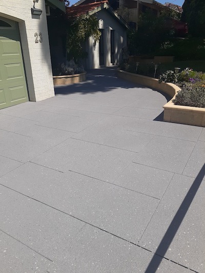 A French Grey base compound with flecks of Bluestone and Bluegum transforms the home.