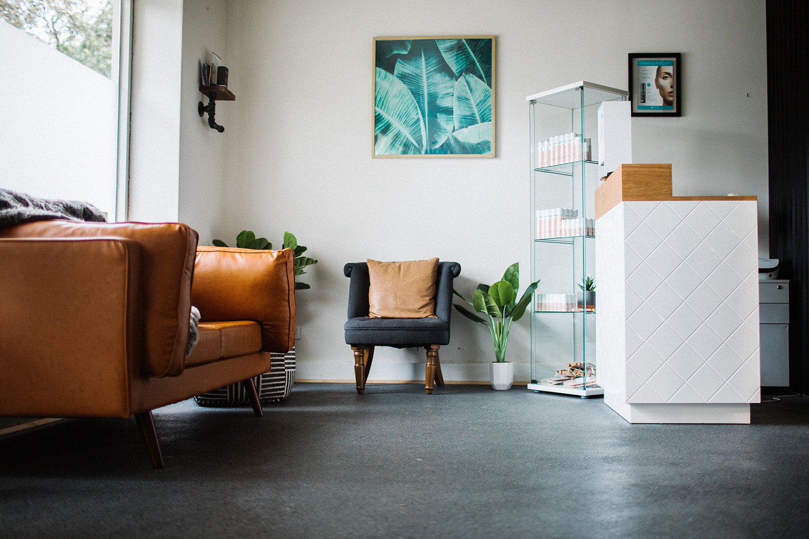 Idea 3: Replace dated flooring with modern, seamless surfaces.