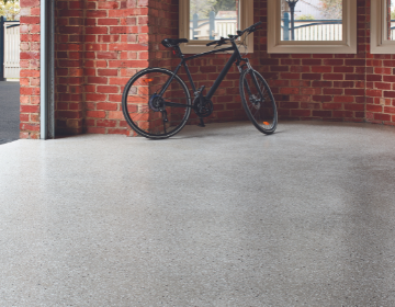 Stippled stone with Trunk Grey base and White and Black Flecks