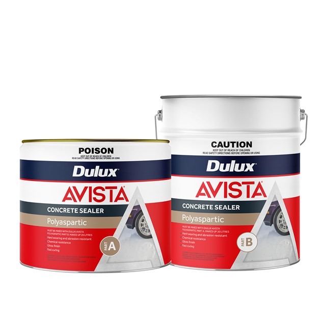 Dulux Avista Concrete Sealer Polyaspartic Part A And B GROUP FD278058 10L & FD278059 10L