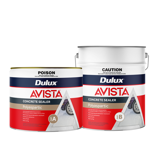 Dulux Avista Concrete Sealer Polyaspartic Part A And B GROUP FD278058 10L & FD278059 10L