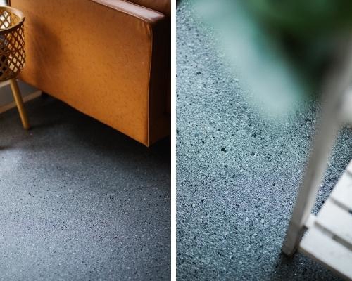 Flake Flooring with Endless Grey base and Night Fall Flake