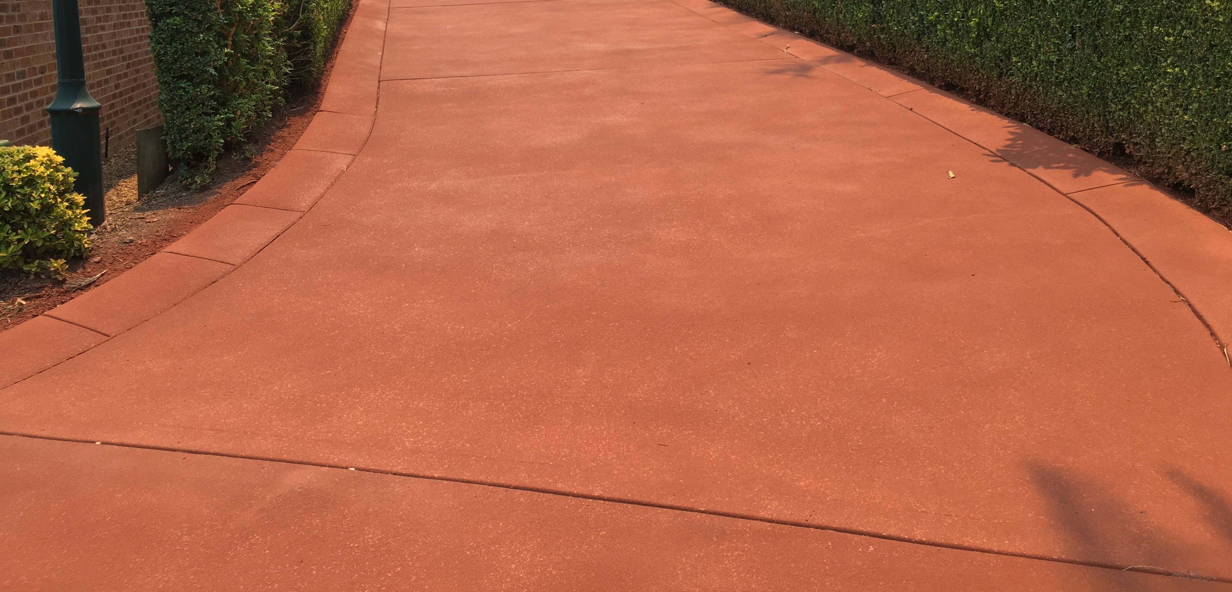 After Dulux Avista Resurfacing System in Dark Terracotta and General Purpose Sealer.